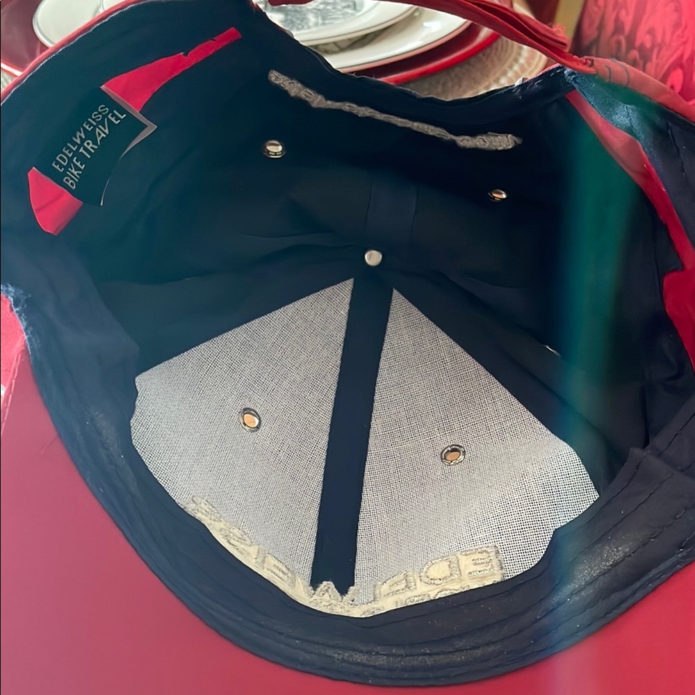 Edelweiss World Tourer Cap - Navy and Red - Picture 3 of 3